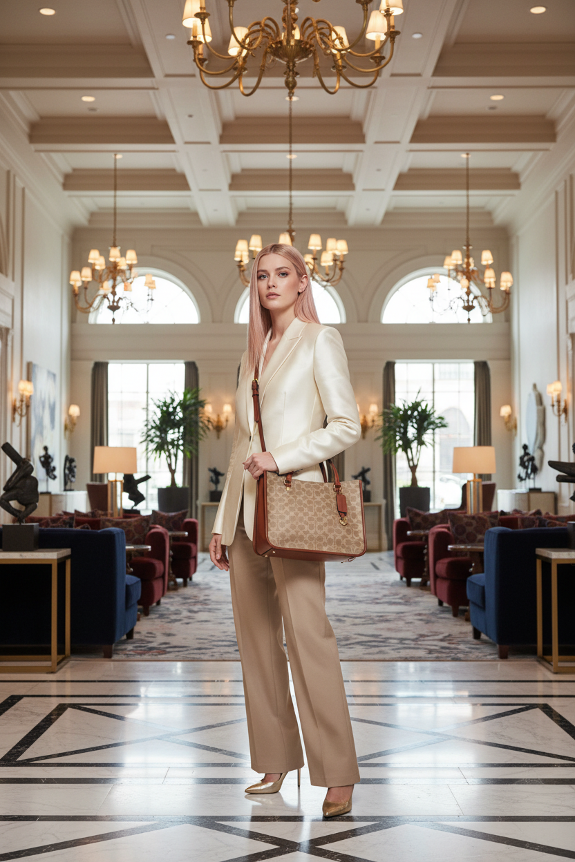 COACH TYLER CARRYALL 28 IN SIGNATURE CANVAS