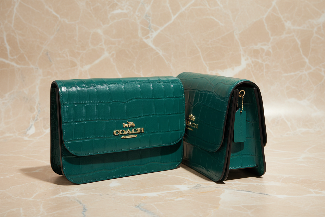 COACH BRYNN FLAP CROSSBODY BAG - JADE