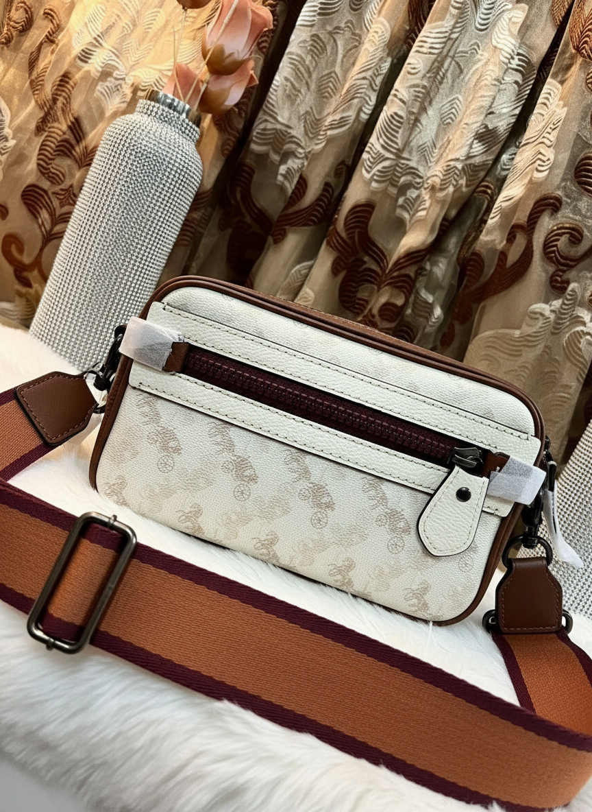 COACH ACADEMY CROSSBODY WITH HORSE & CARRIAGE PRINT