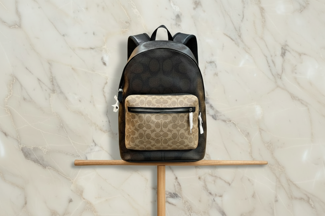 COACH MEN’S WEST BACKPACK IN BLOCKED SIGNATURE CANVAS