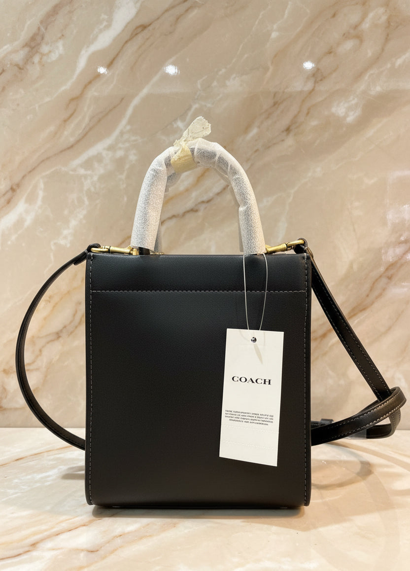 COACH CASHIN MINI TOTE - BLACK ( BOUTIQUE STORE )
