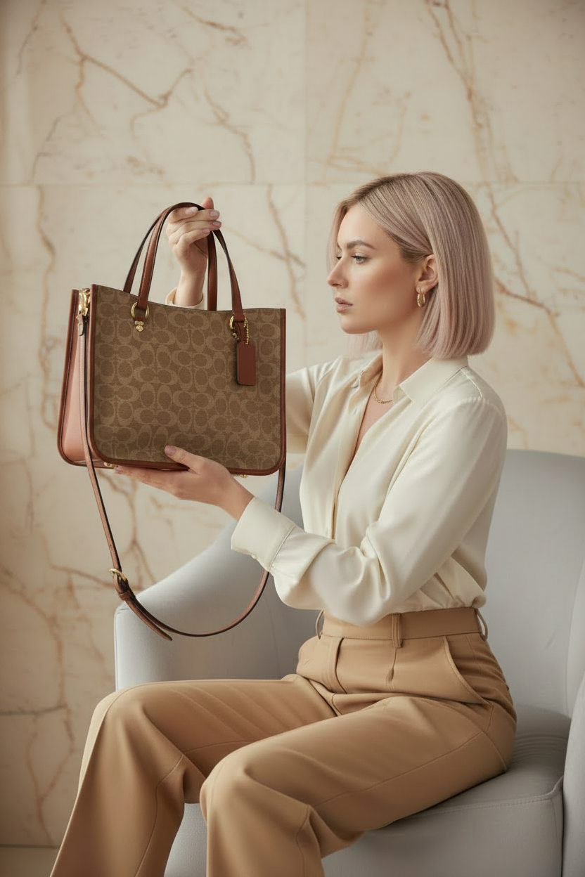 COACH TYLER CARRYALL 28 IN SIGNATURE CANVAS