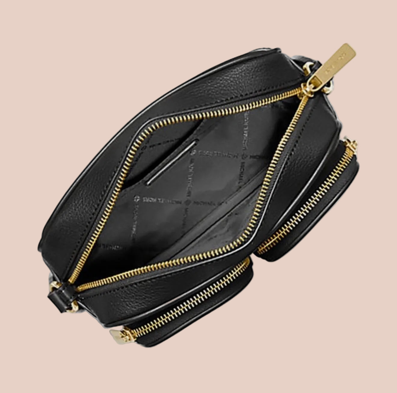 MICHAEL KORS JET SET CROSSBODY WITH ATTACH - BLACK