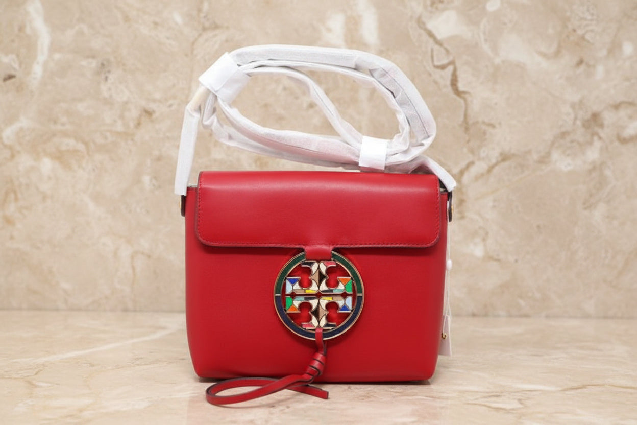 TORY BURCH MILLER STAINED GLASS LEATHER CROSSBODY