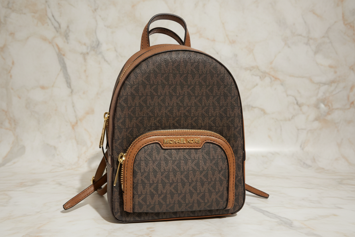 حقيبة ظهر مايكل كورس جايسي مقاس XS، لون بني مميز