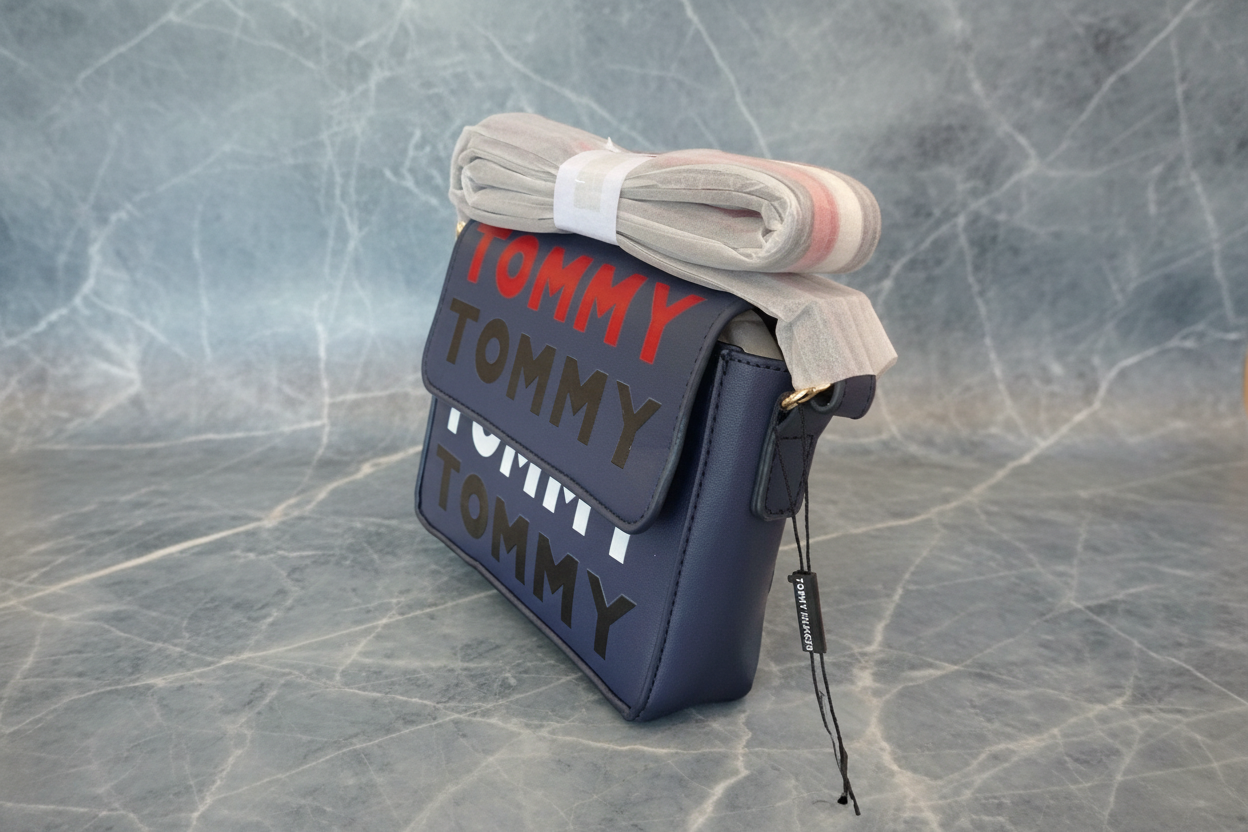 حقيبة كروسبودي ذات غطاء قلاب من تومي هيلفيغر