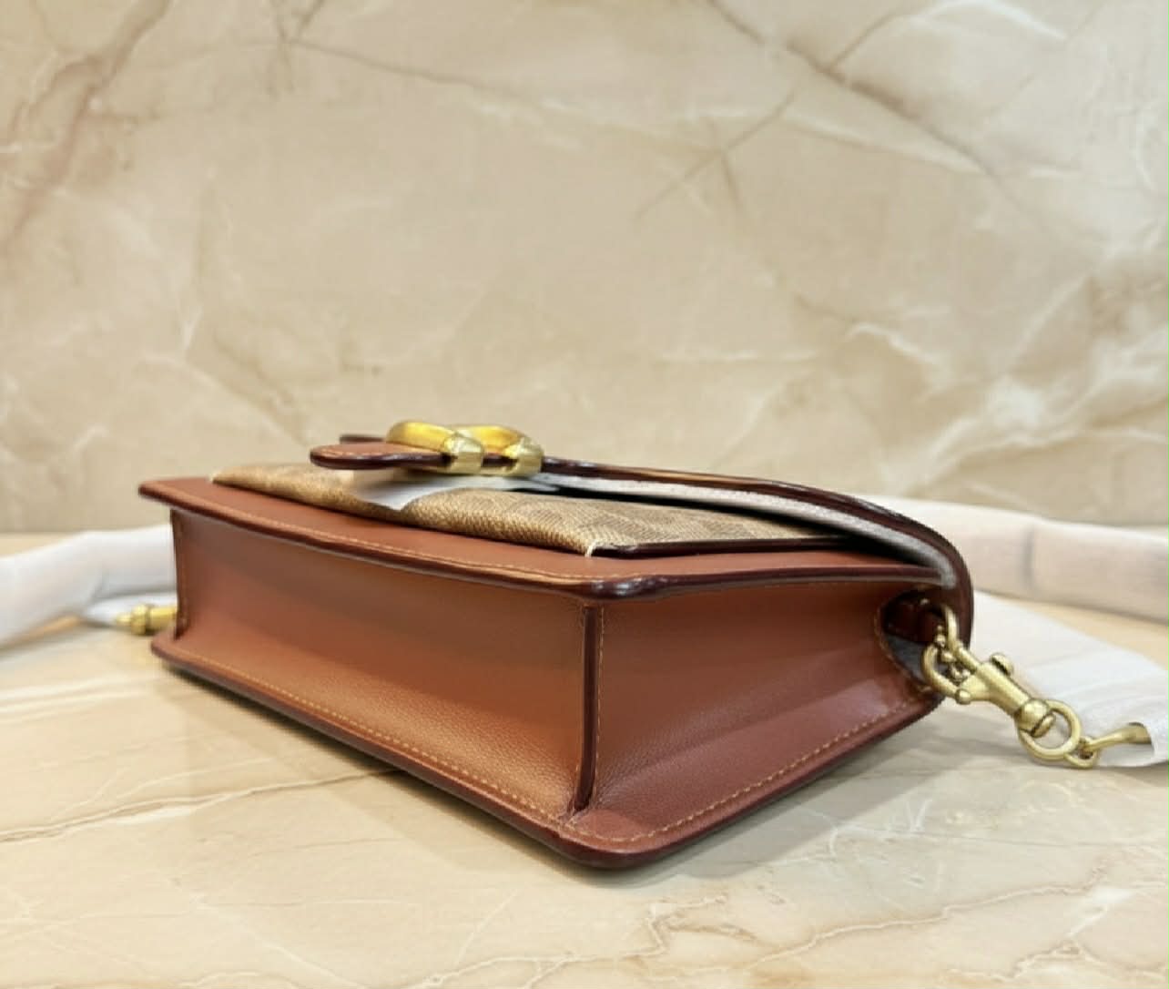 Coach Tabby Chain Clutch In Signature Canvas 21
