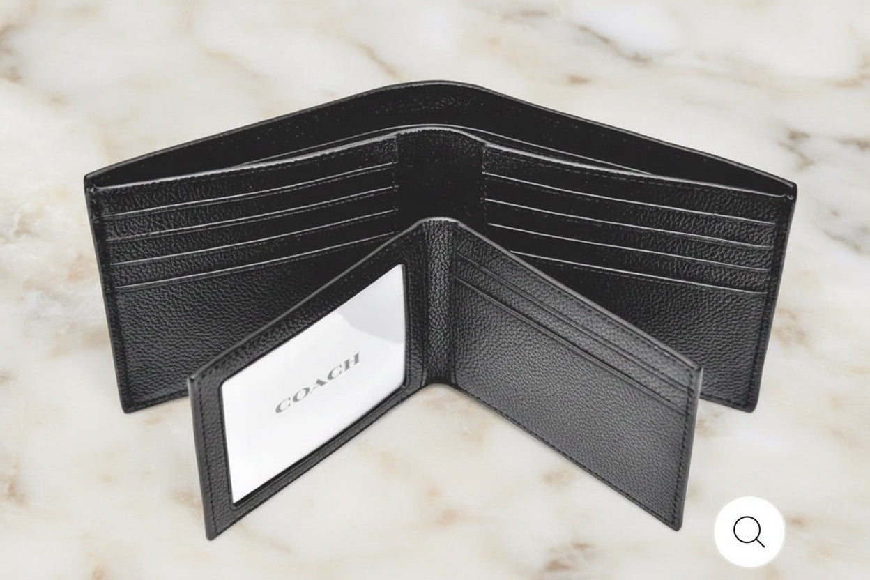 COACH MEN’ S 3 in 1 BIFOLD - BLACK