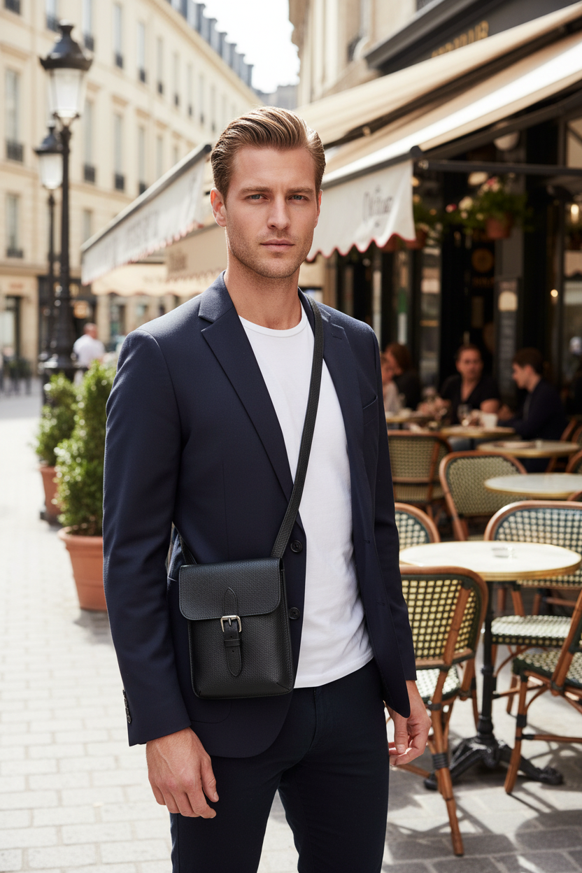 COACH HUDSON SLIM CROSSBODY - BLACK
