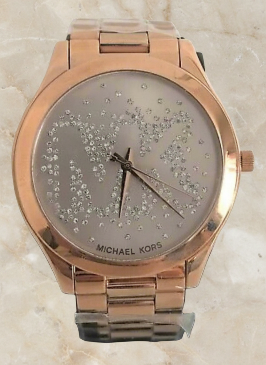 مايكل كورس سليم بيج فيس - لون ذهبي وردي