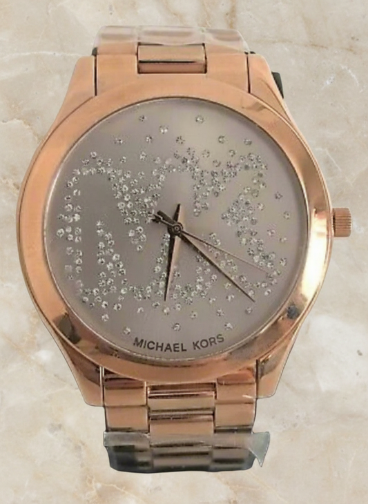 مايكل كورس سليم بيج فيس - لون ذهبي وردي