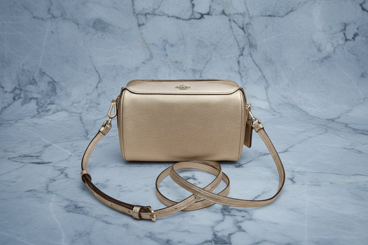 COACH BENETTE MICRO - PLATINUM GOLD