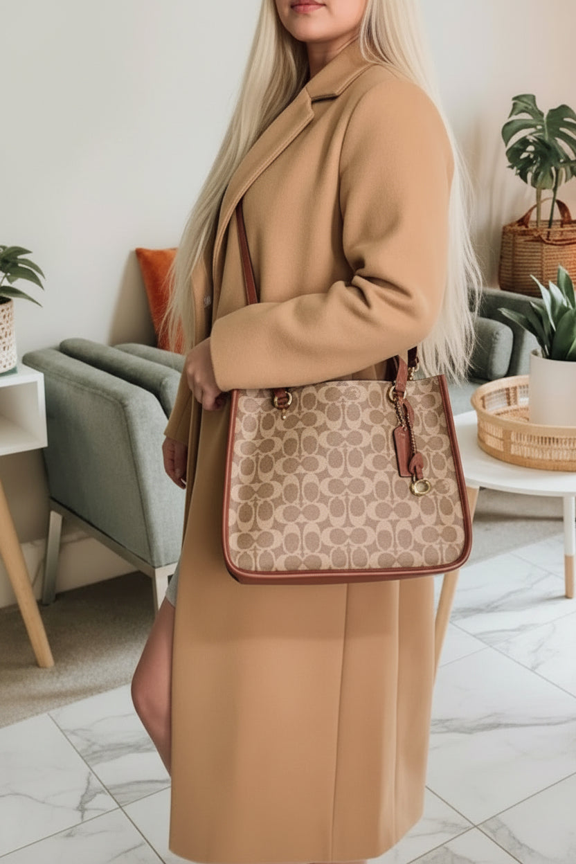 COACH TYLER CARRYALL 28 IN SIGNATURE CANVAS