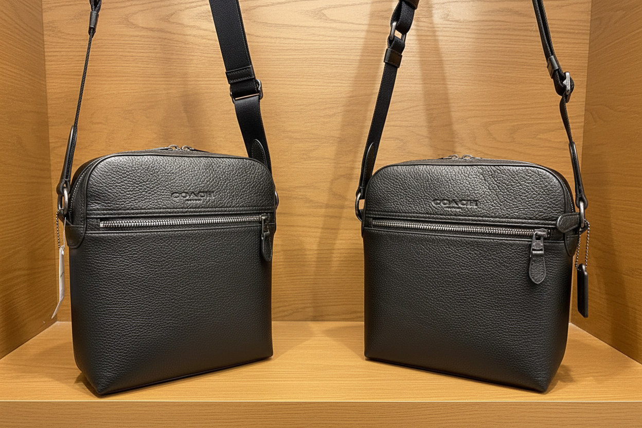 COACH HOUSTON FLIGHT BAG - SMOOTH LEATHER BLACK