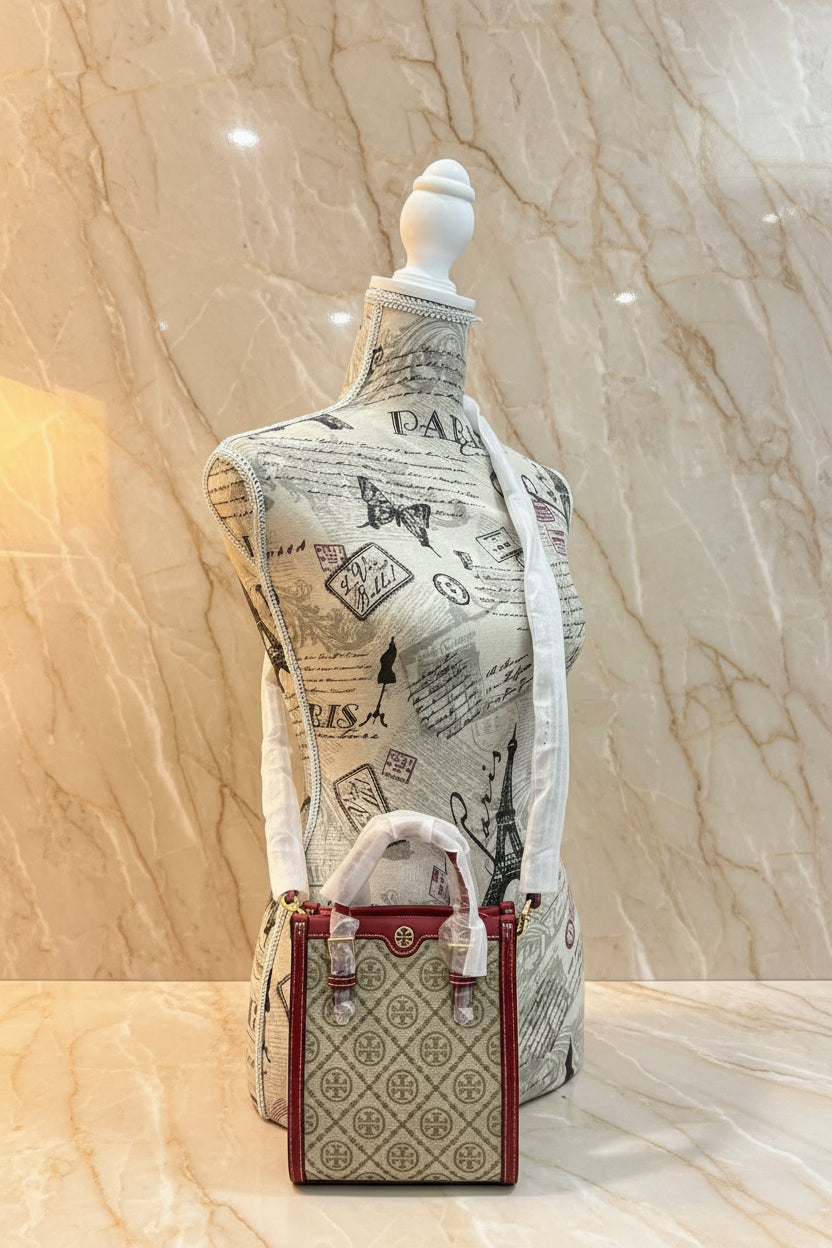 SALE‼️‼️TORY BURCH MINI JACQUARD T MONOGRAM TOTE -