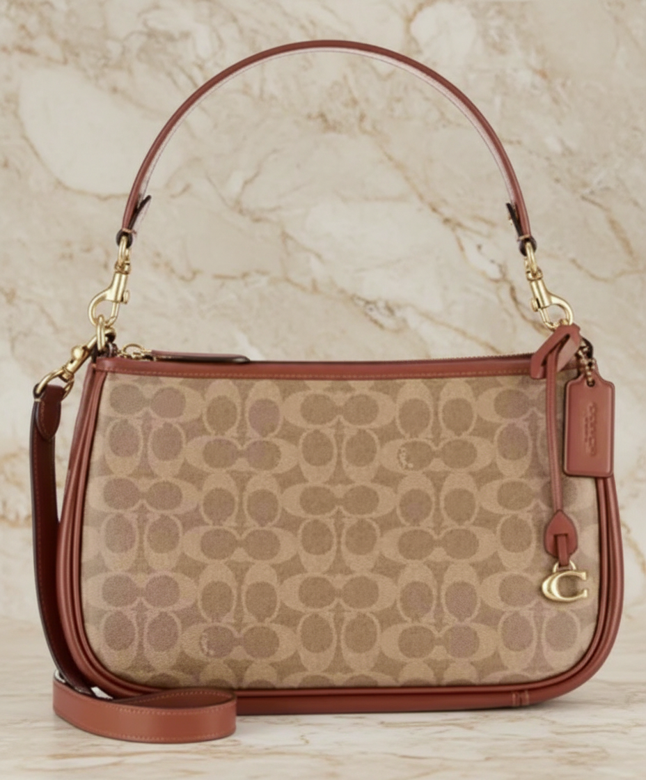 COACH CARY SHOULDER BAG/CROSSBODY BAG IN SIGNATURE CANVAS