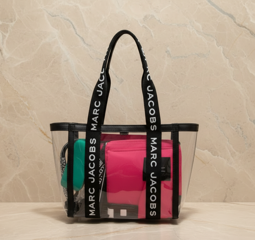 MARC JACOBS CLEAR TOTE - LARGE