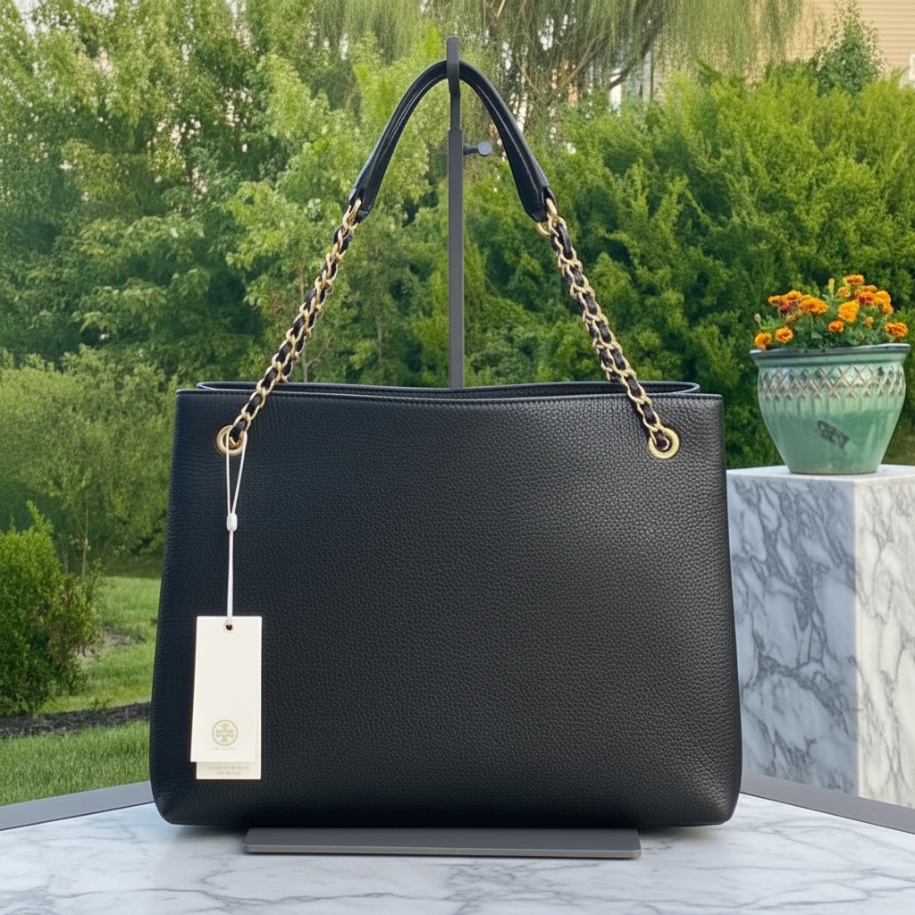 TORY BURCH BRITTEN TRIPLE COMPARTMENT TOTE
