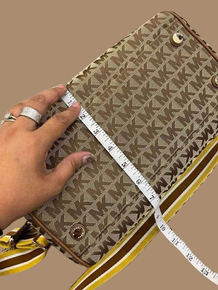 BUNDLE ‼️ MICHAEL KORS BEDFORD DUFFLE LARGE IN SIGNATURE JACQUARD & MEDIUM BIFOLD CORNER ZIP WALLETS