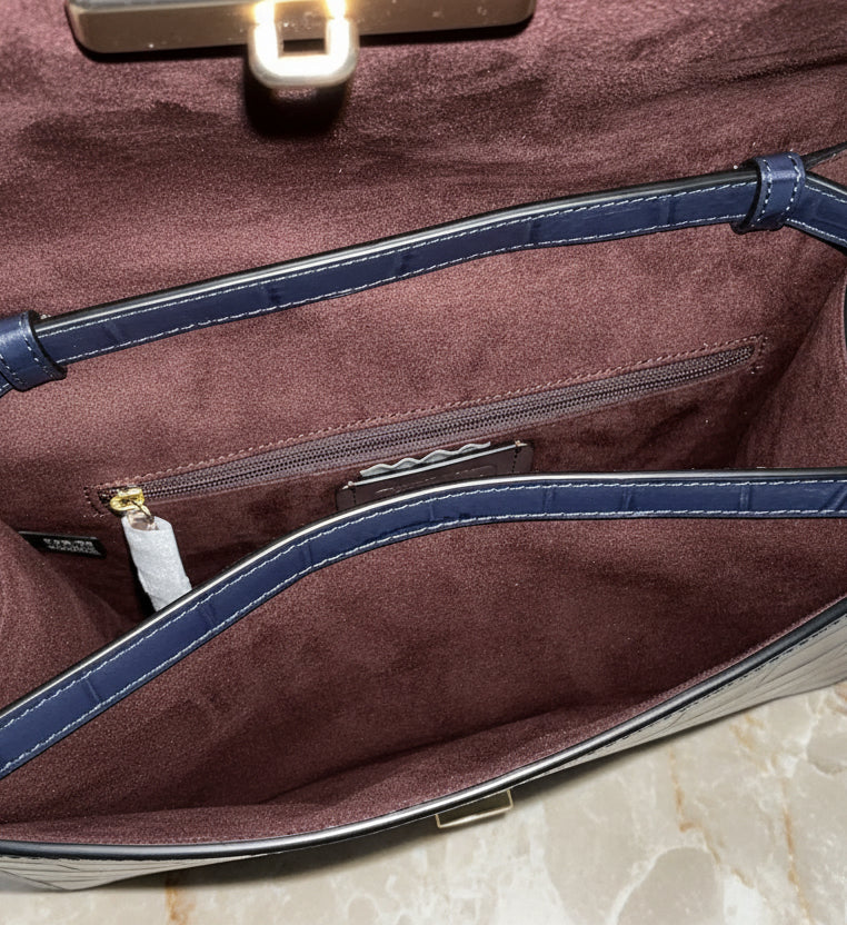 COACH BRYNN FLAP CROSSBODY - MIDNIGHT NAVY