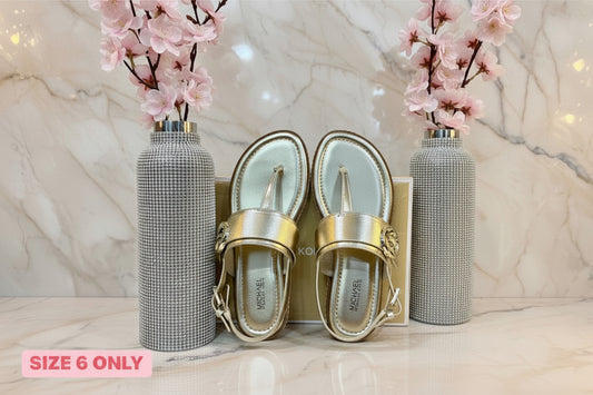 MICHAEL KORS FLAT SHOES - GOLD