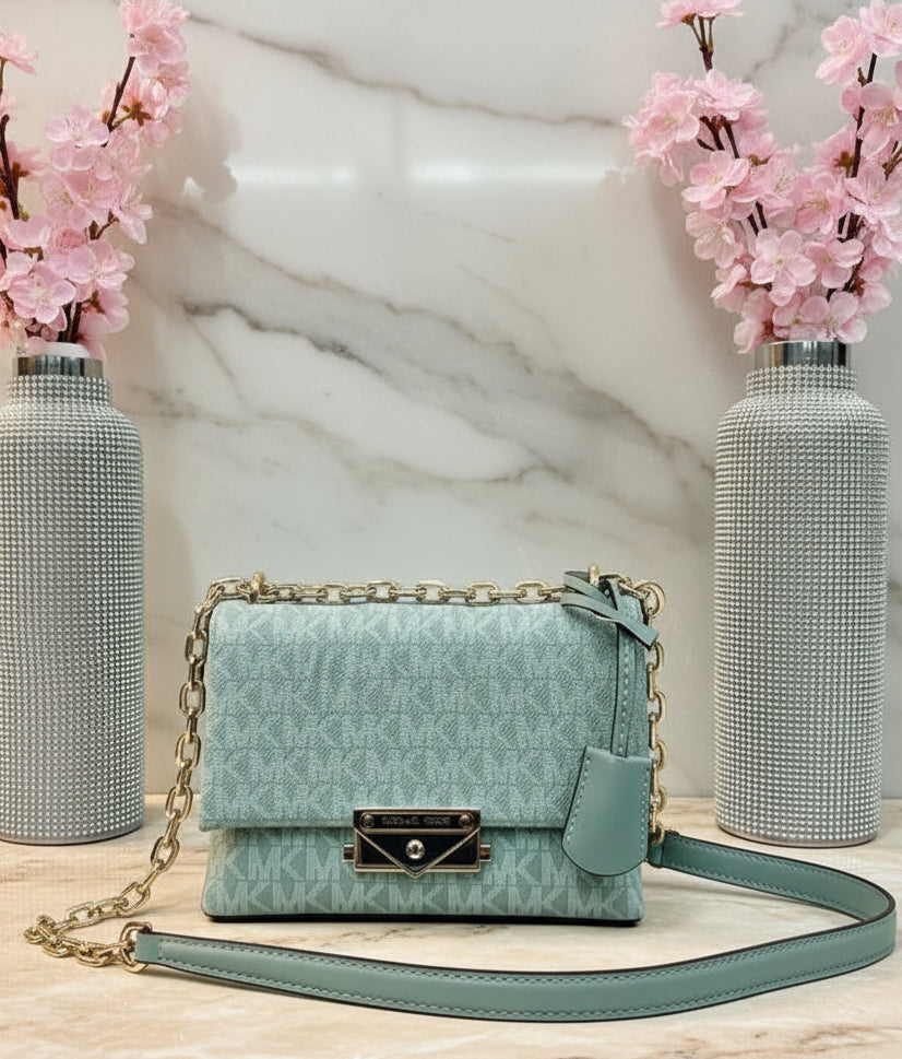 MICHAEL KORS MINI CECE - MONO SEA GREEN
