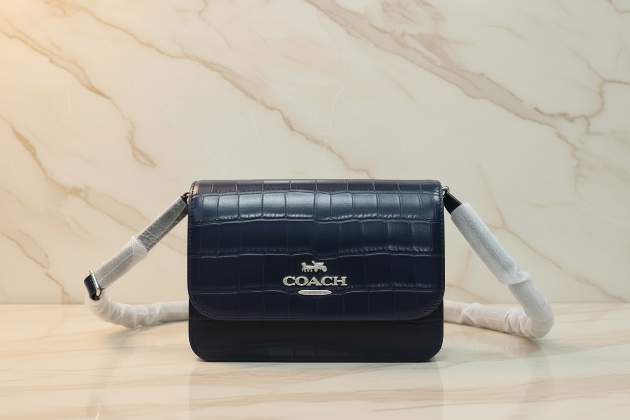 COACH BRYNN FLAP CROSSBODY - MIDNIGHT NAVY