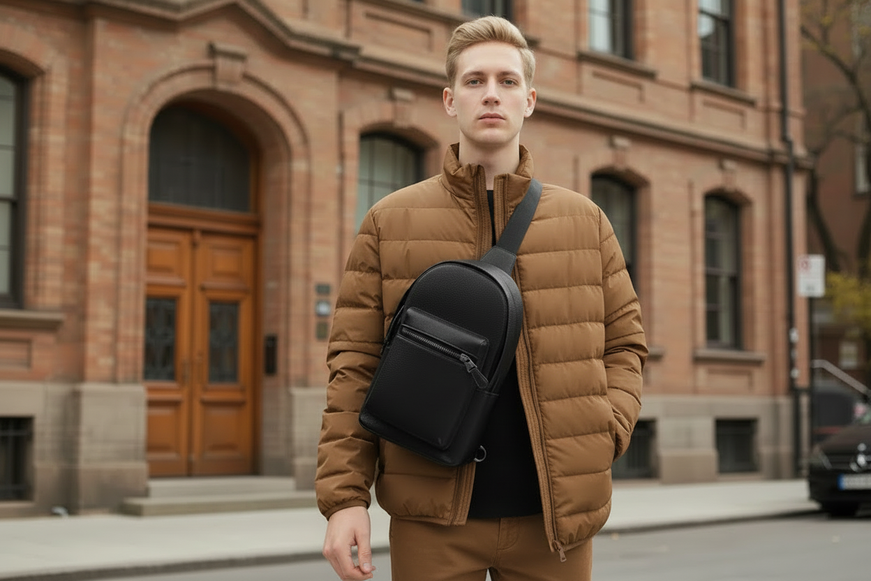 COACH WEST PACK REFINED PEBBLE LEATHER