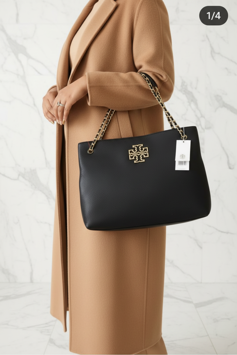 TORY BURCH BRITTEN TRIPLE COMPARTMENT TOTE