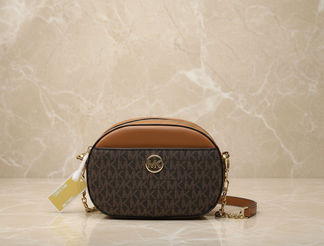 MICHAEL KORS GLAM OVAL CROSSBODY