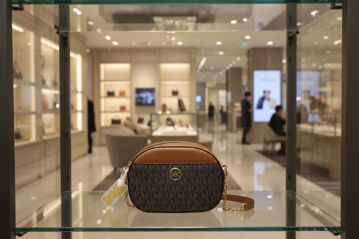 MICHAEL KORS GLAM OVAL CROSSBODY