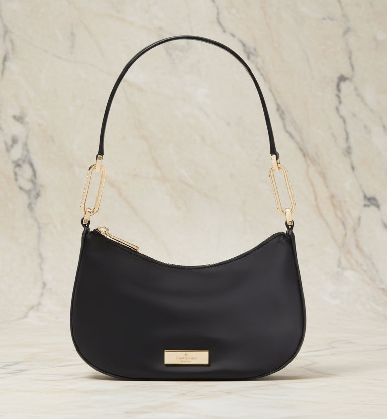 KATE SPADE SHOULDER BAG ONLY - NYLON - CHAIN ADD ONS ONLY ( CHAIN FROM COACH )