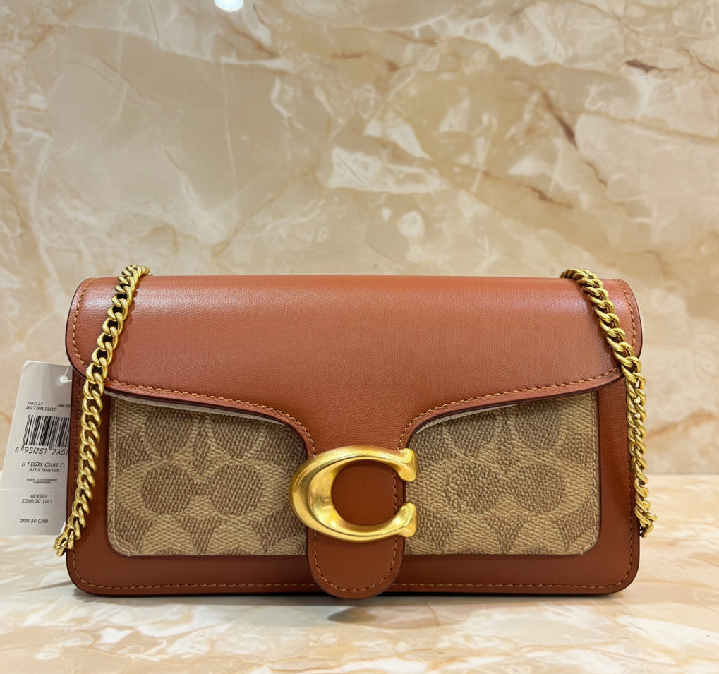 Coach Tabby Chain Clutch In Signature Canvas 21