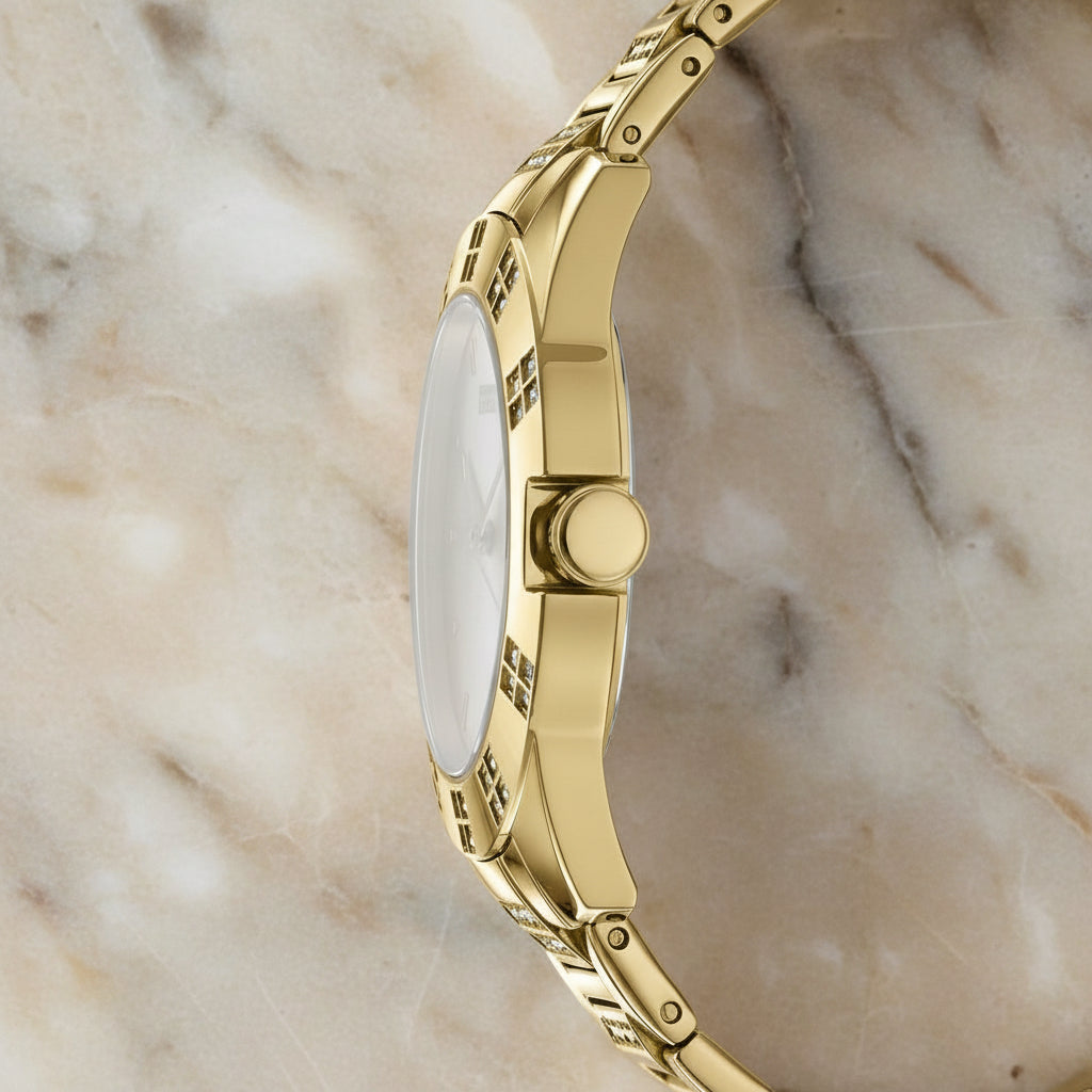 DKNY GLITZ GOLD WATCH