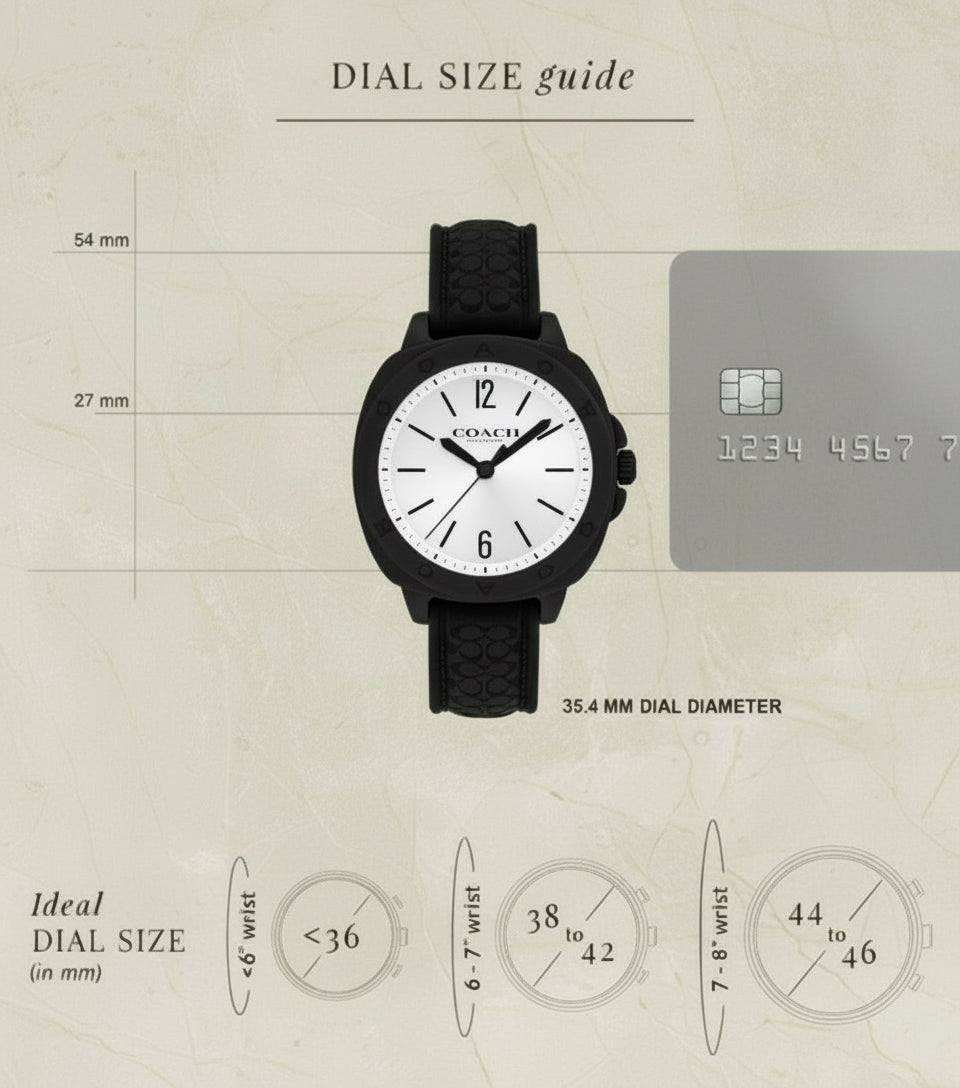 ساعة كوتش كيت التناظرية للنساء