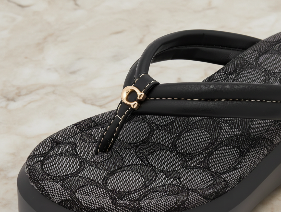 COACH WEDGE SANDALS