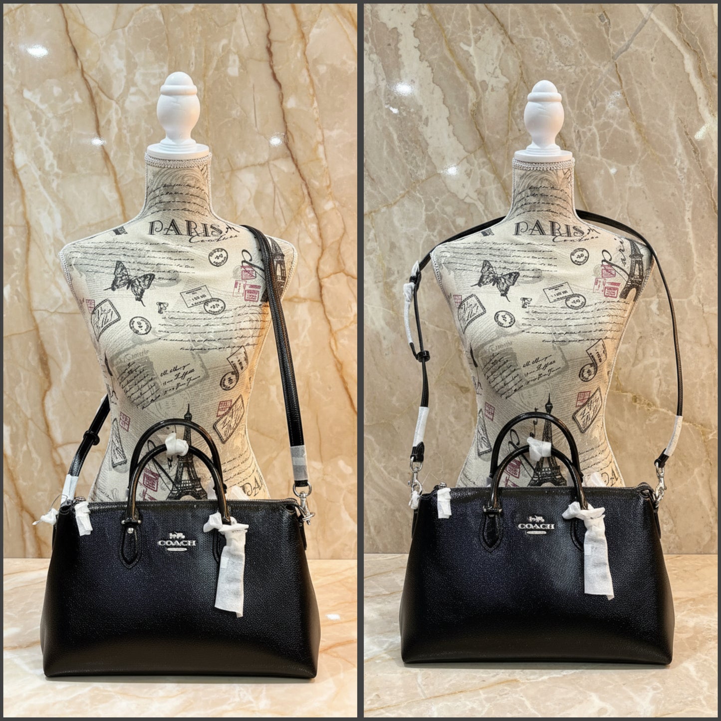 Coach Crinkled Patent Georgia Satchel