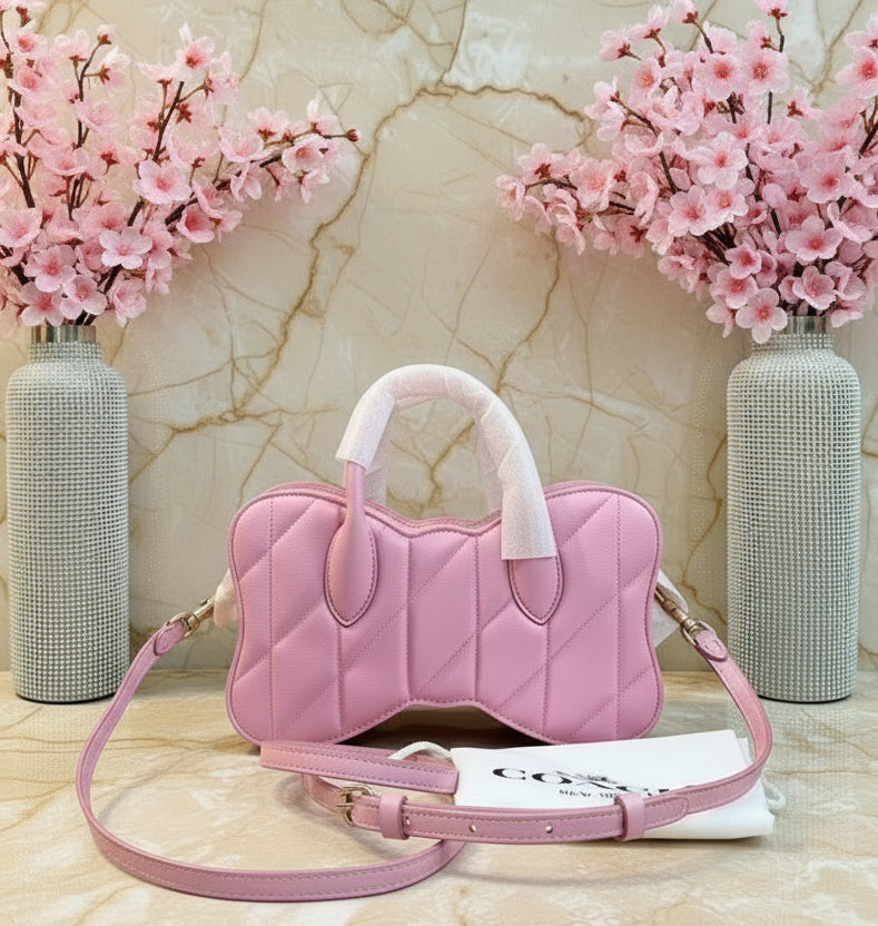COACH BOW SATCHEL WITH QUILTING
