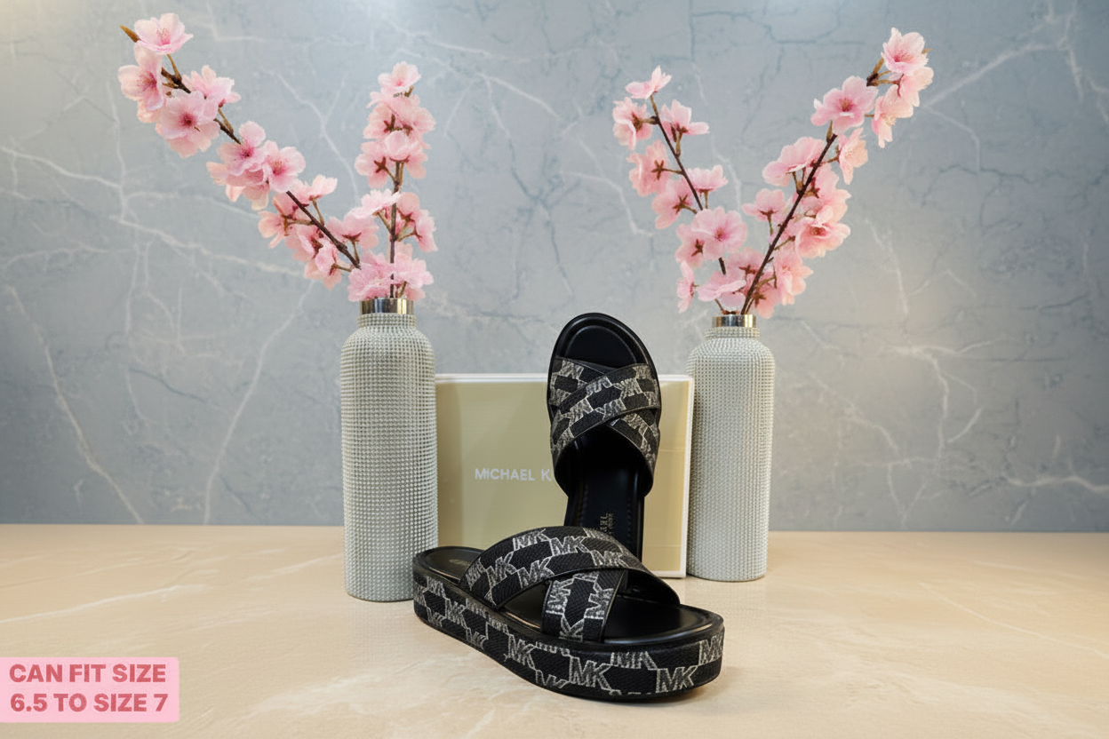 MICHAEL KORS INDIRA WEDGE SANDALS - CAN FIT FROM 6.5 TO SIZE 7