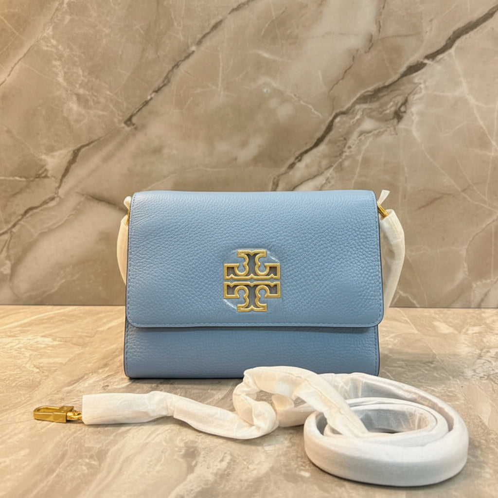 TORY BURCH BRITTEN CONVERTIBLE FLAP CLUTCH / CROSSBODY