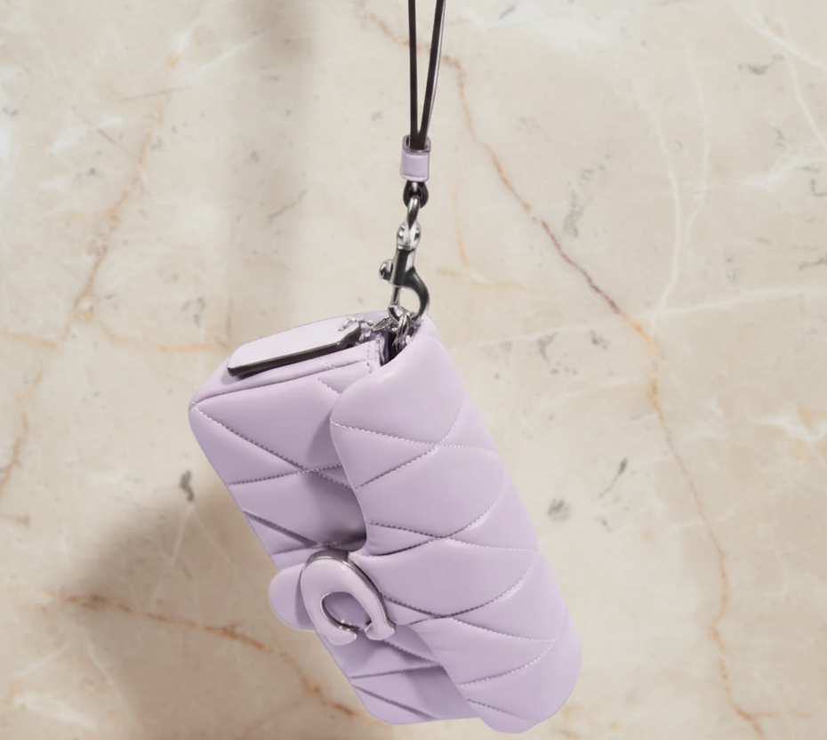 COACH PILLOW TABBY 18 WRISTLET/CROSSBODY - SOFTBPURPLE - NAPPA LEATHER