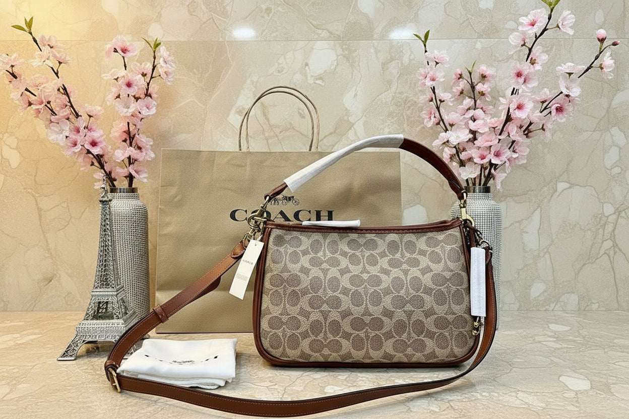 COACH CARY SHOULDER BAG/CROSSBODY BAG IN SIGNATURE CANVAS