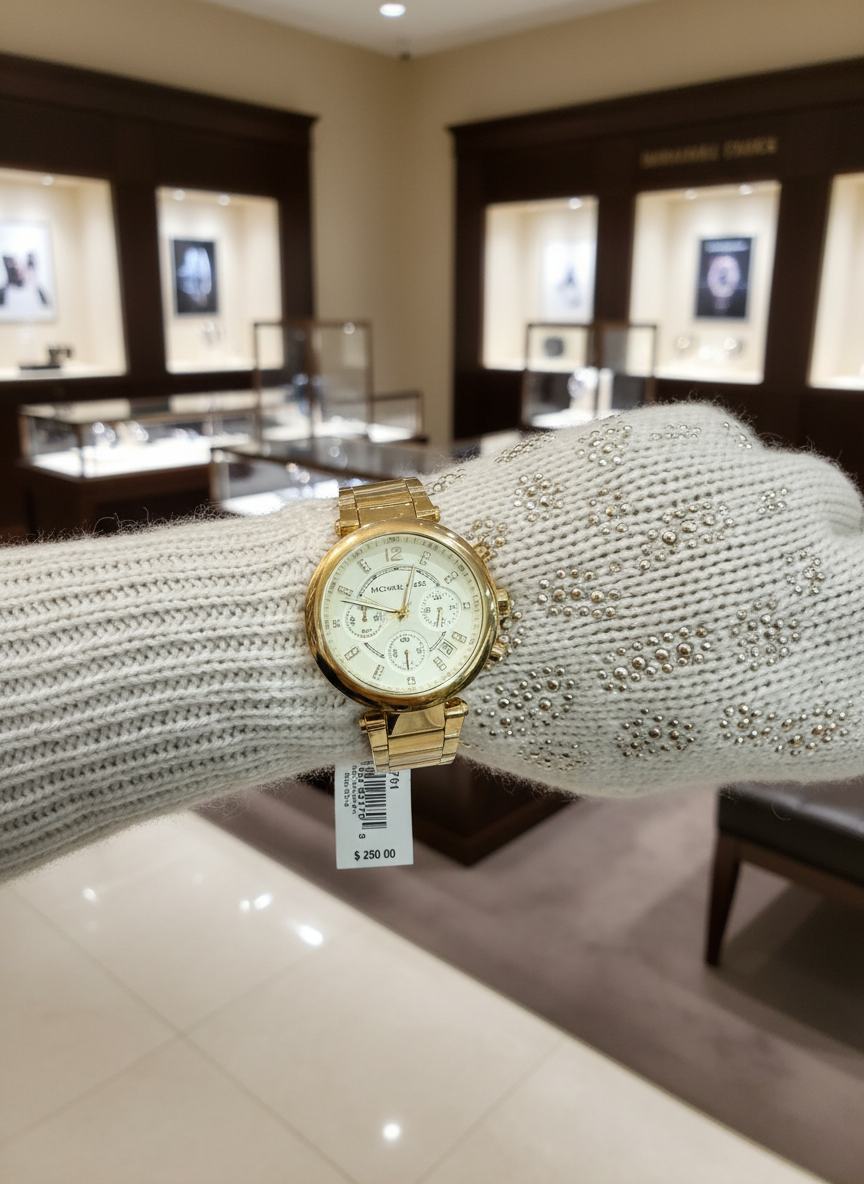 MICHAEL KORS PARKER CHRONOGRAPH WATCH - GOLD TONE
