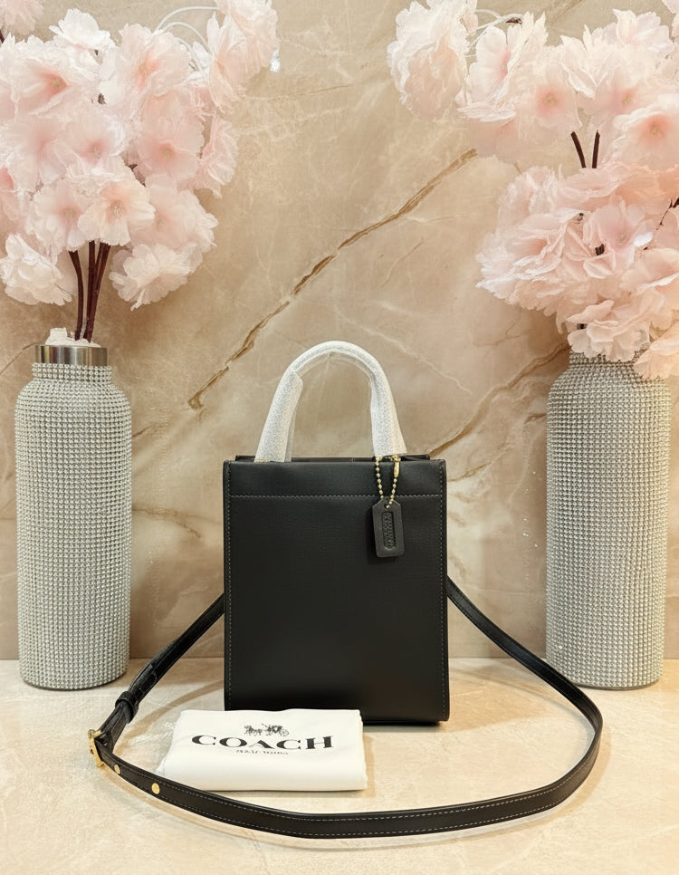 COACH CASHIN MINI TOTE - BLACK ( BOUTIQUE STORE )