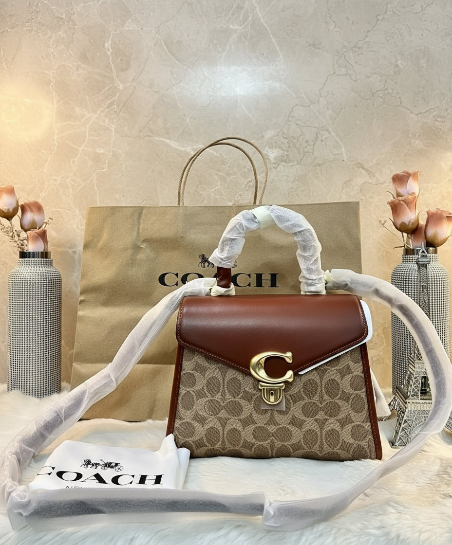 حقيبة كوتش سامي 21 بمقبض علوي - لون بني صدئ مميز