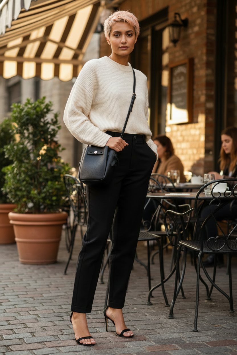 TORY BURCH MINI ROMY CROSSBODY - BLACK