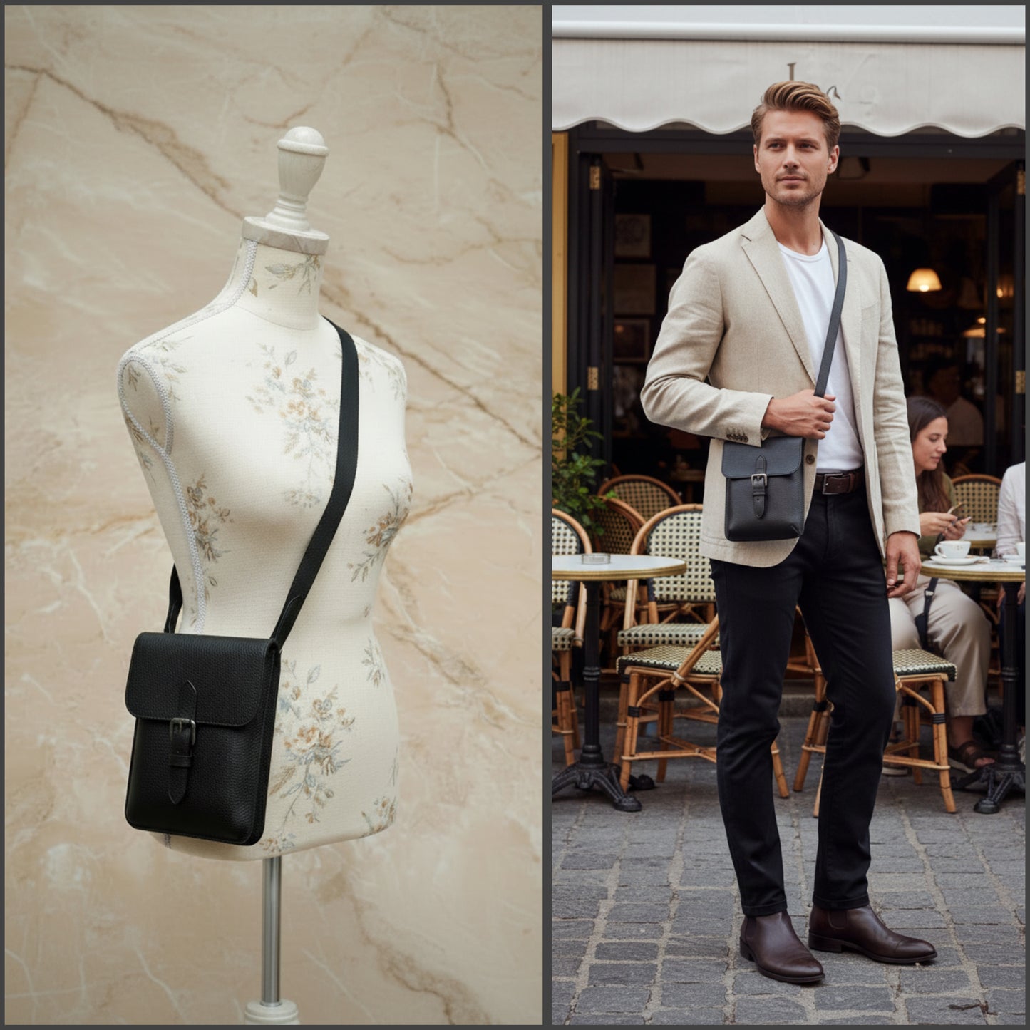COACH HUDSON SLIM CROSSBODY - BLACK