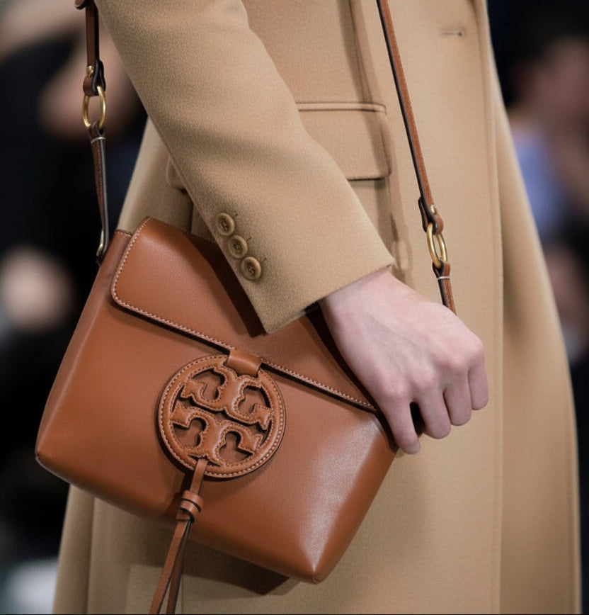 TORY BURCH MILLER CROSSBODY -  BROWN