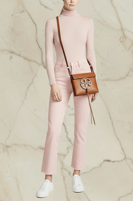 TORY BURCH MILLER CROSSBODY -  BROWN