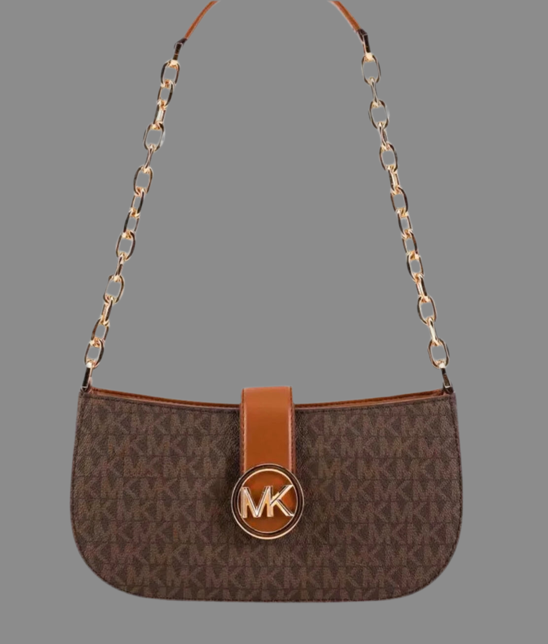 MICHAEL KORS CARMEN LEATHER POUCHETTE SHOULDER BAG ONLY